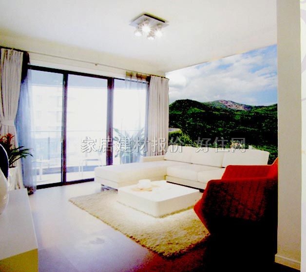 Sun Feel I墻紙 PP紙壁畫S8004 訂做 風景 綠色