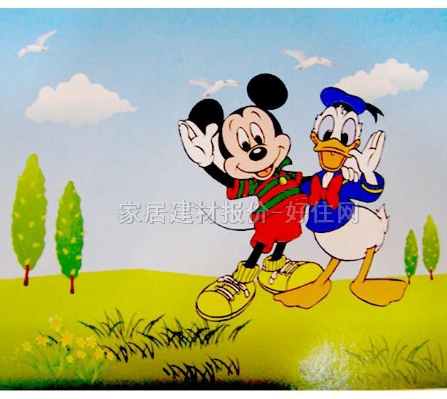 Sun Feel I墻紙 PP紙壁畫S5003 訂做 卡通 綠色