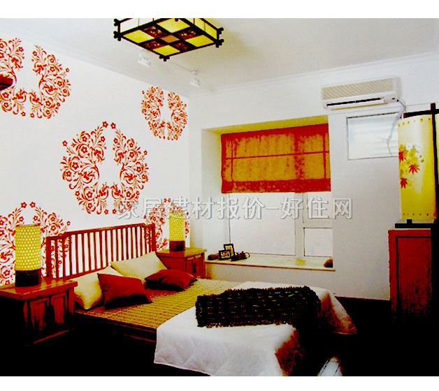 Sun Feel I墻紙 PP紙壁畫S2020 訂做 歐花 白色 紅色