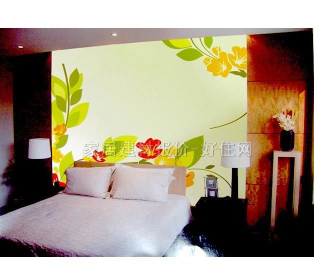 Sun Feel I墻紙 PP紙壁畫S6009 訂做 花 白色