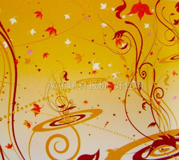 Sun Feel I墻紙 PP紙壁畫S6002-1 訂做 花 黃色