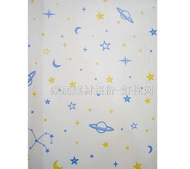 KIDS EMPIRE墻紙 PVC 9860 寬530mm×長10米 卡通 白色