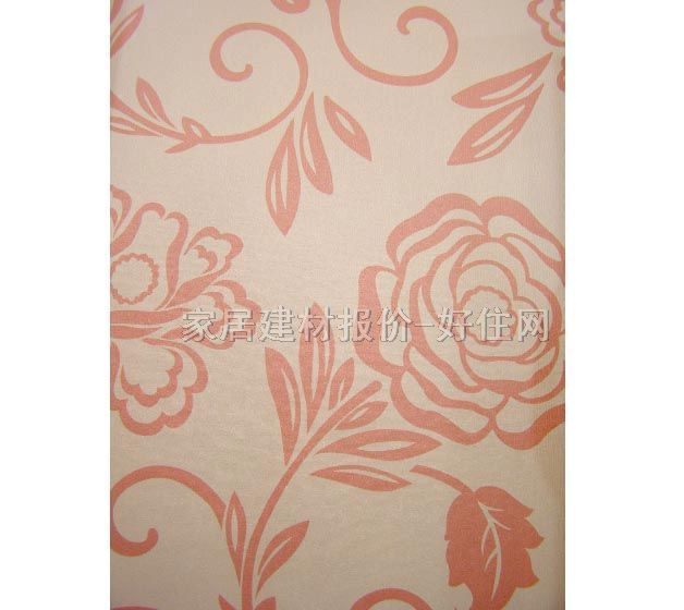 空間墻紙 PVC 51054 寬530mm×長(zhǎng)10米 花 粉色