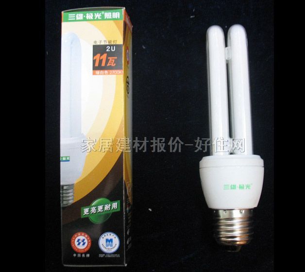 三雄·極光節(jié)能燈光源 2U/暖白色 11W