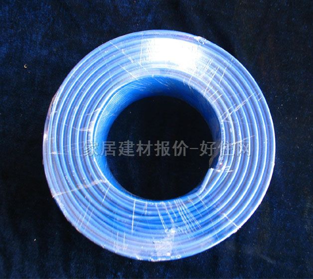 三圈牌單芯電線電纜 銅芯阻燃聚氯乙烯絕緣護套電線 2.5m㎡ ZR-BVV 100米 300\500V