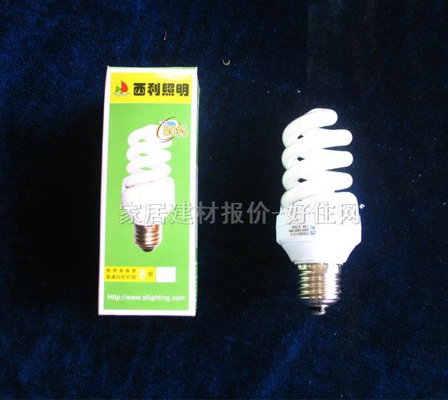 西利節(jié)能燈光源 螺旋形2700K 13W