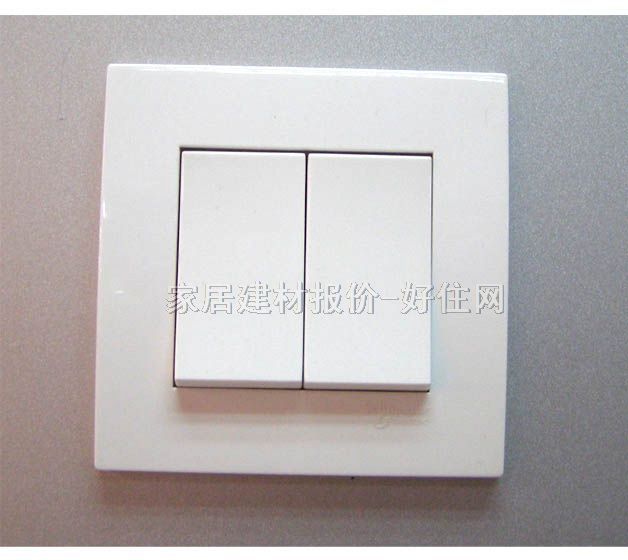 施耐德大蹺板開(kāi)關(guān)面板 2位單控 白色