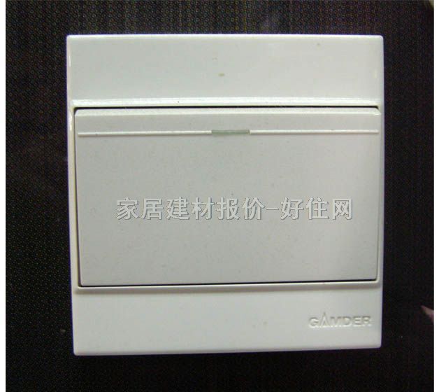 家的大蹺板開關(guān)面板 B系列10A1 1位雙控 白色