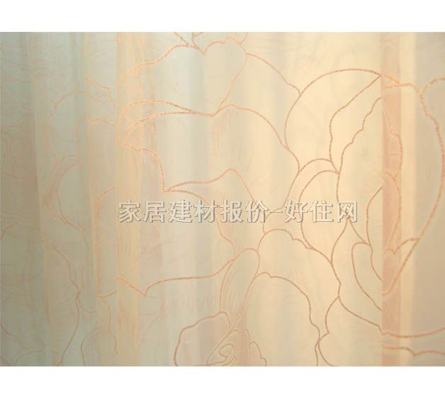 簡易居垂簾豎簾落地簾 1S5438-2 訂做 紗簾 暖色調(diào)