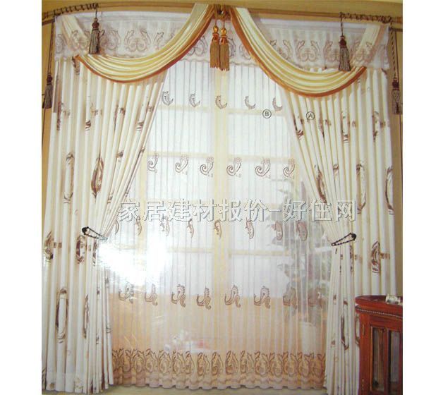 簡(jiǎn)易居垂簾豎簾落地簾 水絨DY9141-1 訂做 紗簾 冷色調(diào)