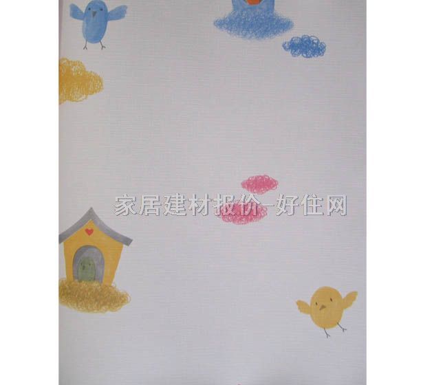 Alice墻紙 4258-1 0.93×17.8M 卡通 白色