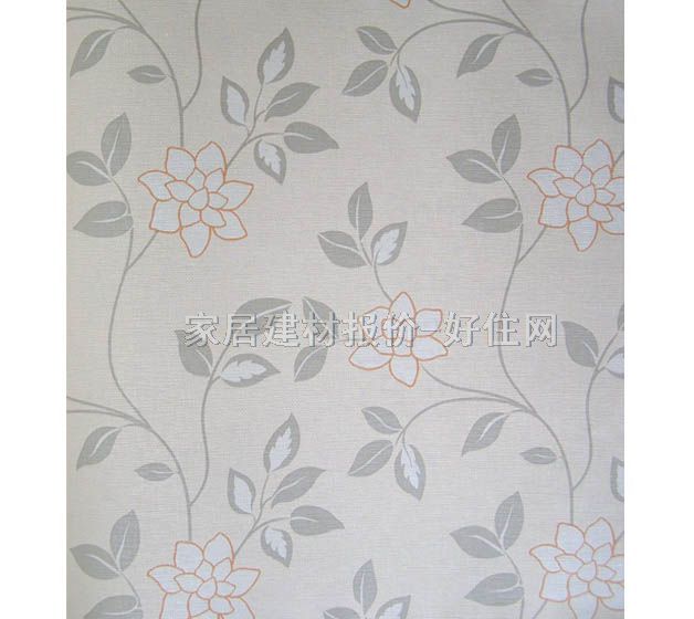 Alice墻紙 3337-2 0.93×17.8M 花 灰色