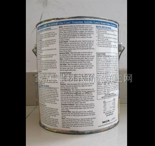 宣威·威廉斯內(nèi)墻乳膠漆 Dirt Fighter Dutch boy Exterior Acrylic Latex白色 3.78L 白色