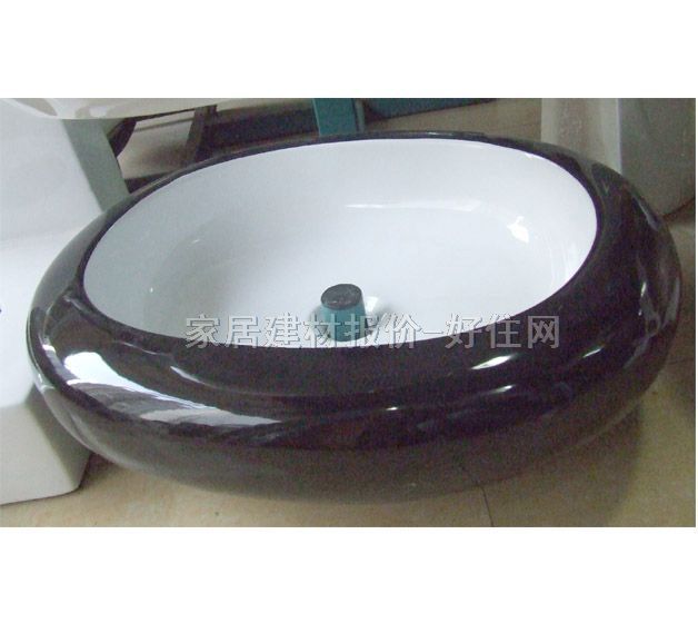 唐山臺上盆 黑色 500mm×430mm×高180mm