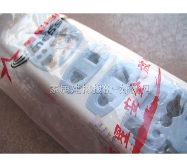 美星電源轉換器/插排板 插線板 2×二極加2×三極 不帶線 無開關