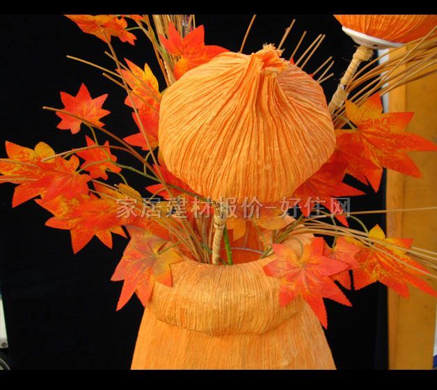 大羊落地?zé)?花籃造型坐地?zé)?5W 未知mm 特殊造型 藤竹編織燈罩 藤竹編織燈架