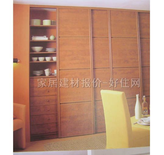 蒙丹娜衣柜推拉門 蘋果木 訂做