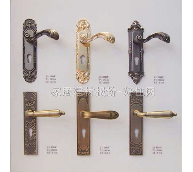 德國西卡木門鎖 CHAB系列 45mm-55mm 鋅合金 執(zhí)手鎖 閃金色