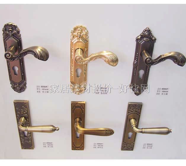 德國西卡木門鎖 CHAB系列 45mm-55mm 鋅合金 執(zhí)手鎖 閃金色