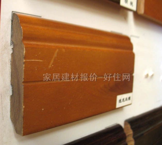 康林木地板踢腳線 實(shí)木地腳線淺龍鳳檀 2000mm×80mm×厚15mm