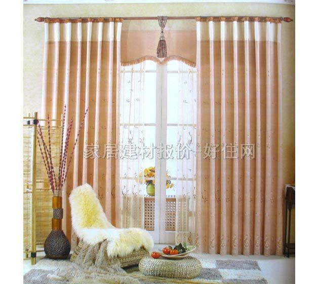 金華垂簾豎簾落地簾 K1085-1 訂做 紗簾 暖色調(diào)