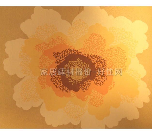 NB墻紙 PVC82104-1 1.06×15.5M 花 黃色