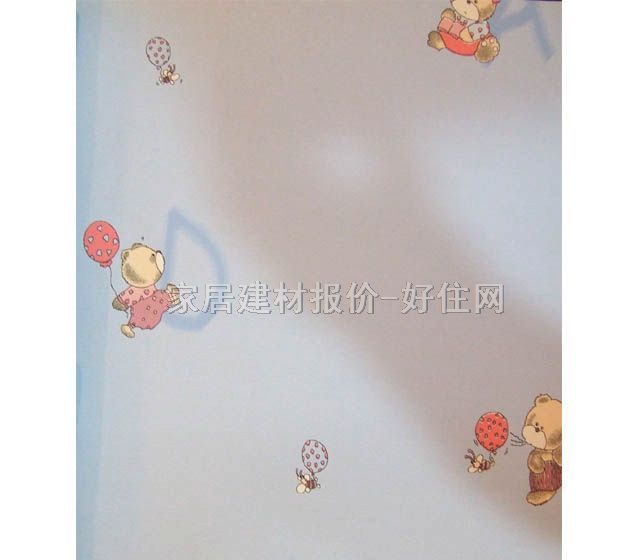 卡娃依墻紙 313303 寬530mm×長(zhǎng)10米 卡通 白色