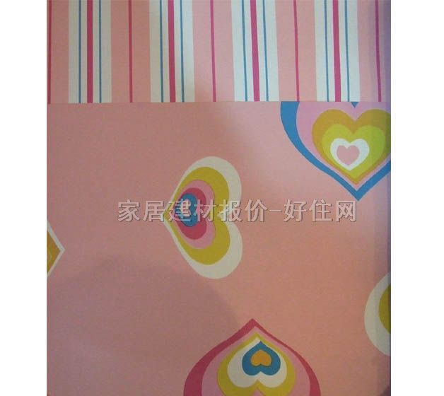 卡娃依墻紙 312201 寬530mm×長(zhǎng)10米 卡通 粉色