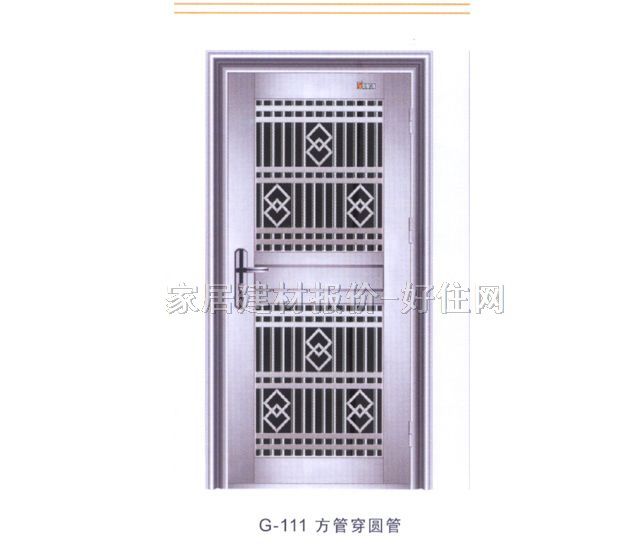 雅門不銹鋼門 單開式G-111 2090×900mm