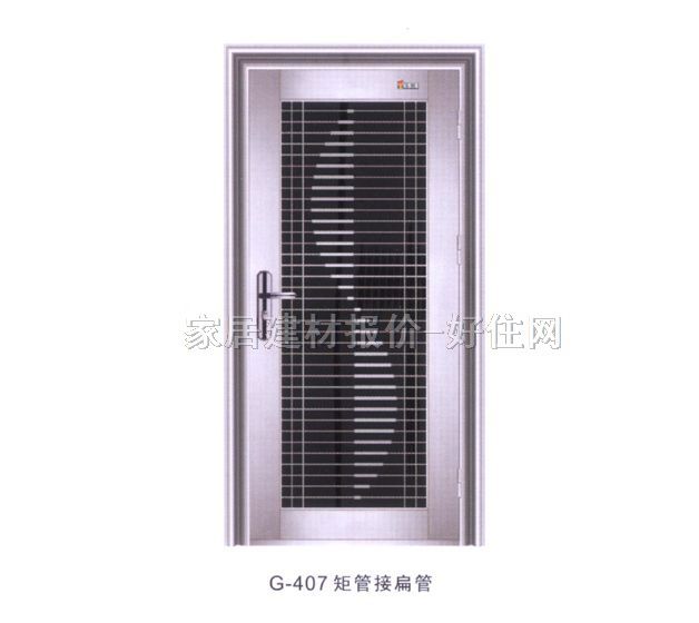 雅門不銹鋼門 單開式G-407 2090×900mm