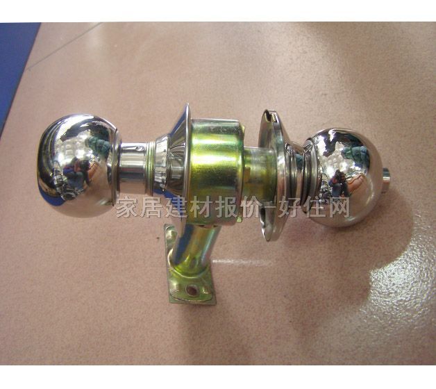 固力木門鎖 587BKSP 45mm-55mm 不銹鋼 球鎖 閃銀色