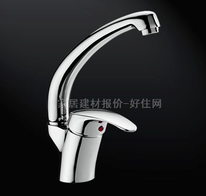 華藝面盆龍頭 D56101C 冷熱 單把雙孔 無(wú) 不銹鋼