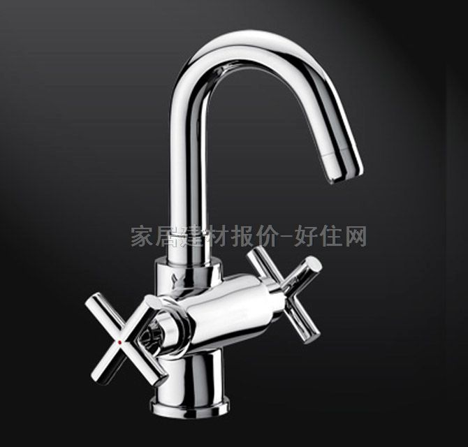 華藝面盆龍頭 19006T7 冷熱 雙把雙孔 無 不銹鋼