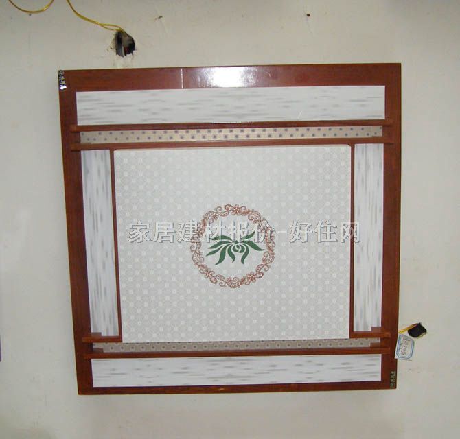 億鴻吸頂燈 書房\起居室吸頂燈2001/中 方形 古典傳統(tǒng)風(fēng)格 白底帶圖案羊皮紙