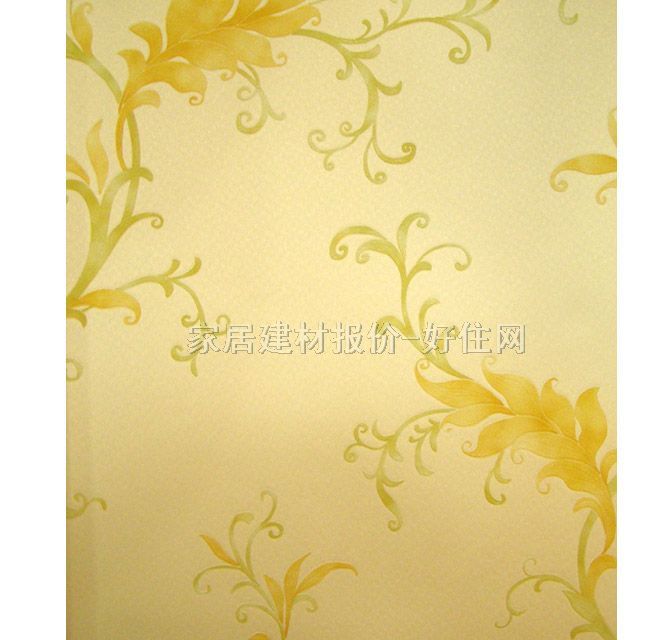 美高墻紙 J510305 0.7×10M 葉紋 黃色
