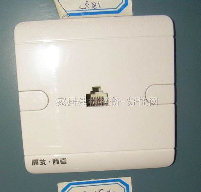 華藝照明信息插座面板 C-011 總共1位 白色 電腦插座