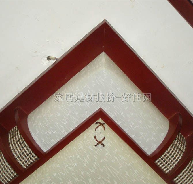 寶豐吸頂燈 書(shū)房\起居室吸頂燈8101/中 方形 古典傳統(tǒng)風(fēng)格 白底帶圖案羊皮紙