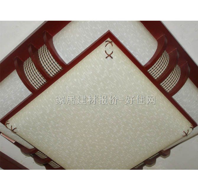 寶豐吸頂燈 書(shū)房\起居室吸頂燈8101/中 方形 古典傳統(tǒng)風(fēng)格 白底帶圖案羊皮紙