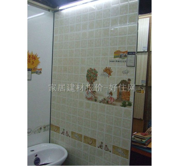 澳翔墻面磚 淺灰色格子圖案2-P45009 300mm× 450mm