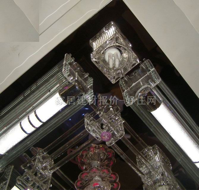 恒萊特吸頂燈 LED餐廳吸頂燈6063 方形 950mm×700mm 大型奢華風(fēng)格 彩色玻璃