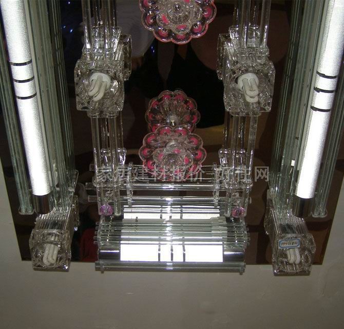 恒萊特吸頂燈 LED餐廳吸頂燈6063 方形 950mm×700mm 大型奢華風(fēng)格 彩色玻璃