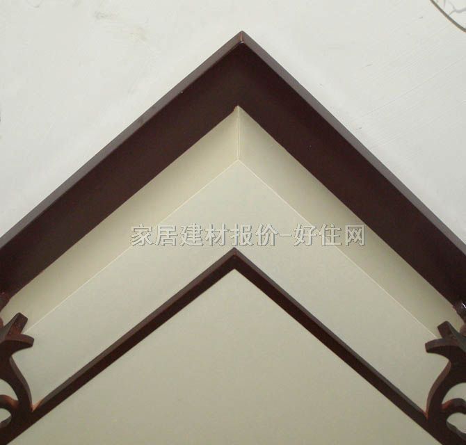 億鴻吸頂燈 書房\起居室吸頂燈8022/大 方形 古典傳統(tǒng)風(fēng)格 白底帶圖案羊皮紙