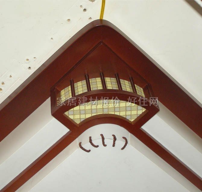 金韻福吸頂燈 書房\起居室吸頂燈6167/中 方形 古典傳統風格 白底帶圖案羊皮紙