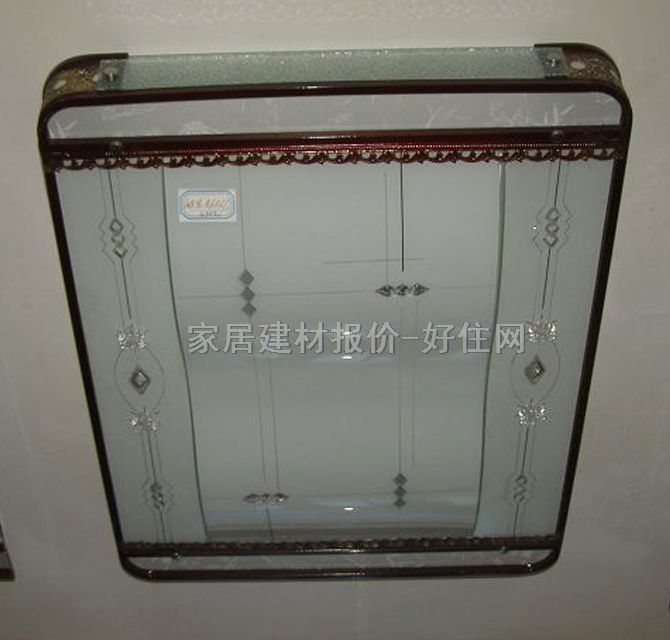 銀光吸頂燈 書房\起居室吸頂燈 868/2 方形 古典傳統(tǒng)風(fēng)格 磨砂白玻璃