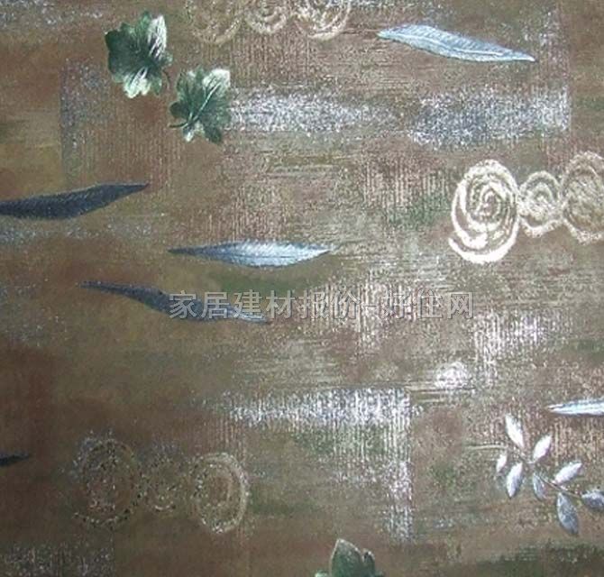 天麗燈飾墻紙 畫龍點(diǎn)金系列 11251 寬530mm×長10米 葉紋 褐色