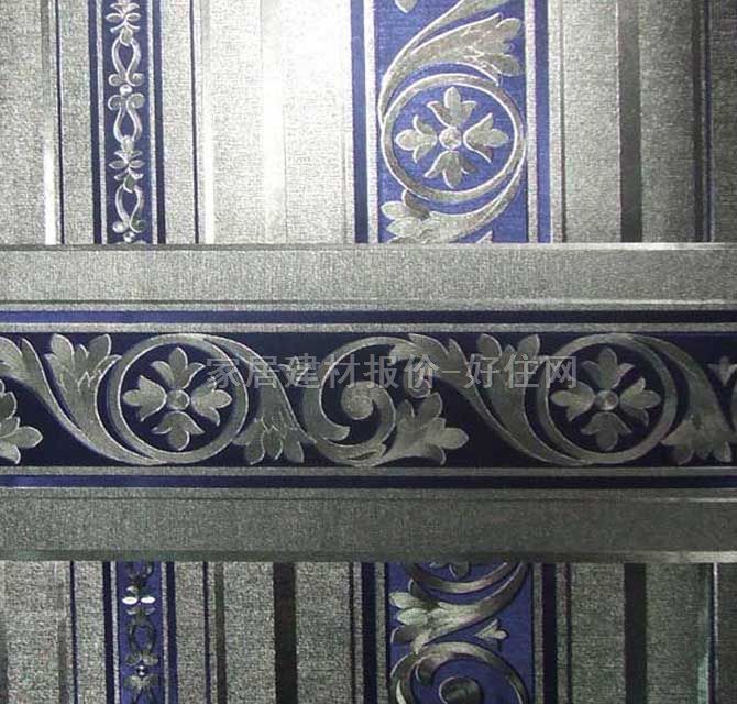 天麗燈飾墻紙 畫龍點(diǎn)金系列 13816 寬530mm×長(zhǎng)10米 歐花 銀色 藍(lán)色