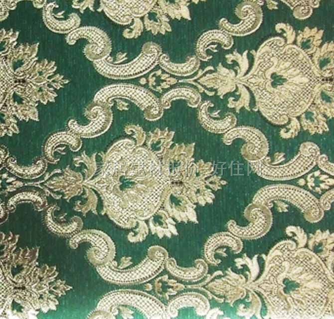 天麗燈飾墻紙 畫(huà)龍點(diǎn)金系列13806 寬530mm×長(zhǎng)10米 歐花 綠色