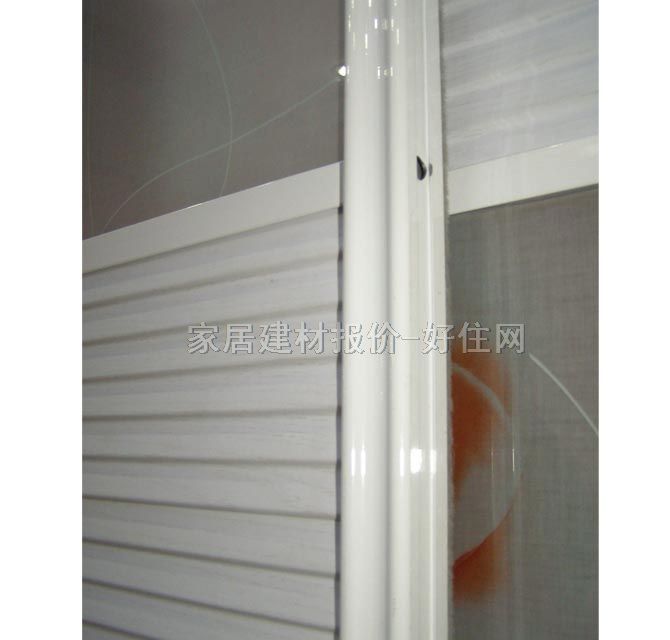 澳萊雅衣柜推拉門 中百葉門+強化玻璃 訂做