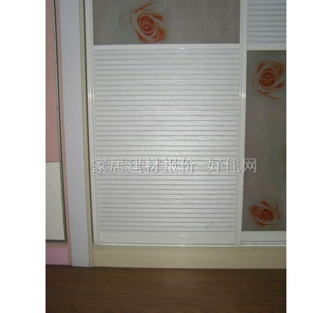 澳萊雅衣柜推拉門 中百葉門+強化玻璃 訂做