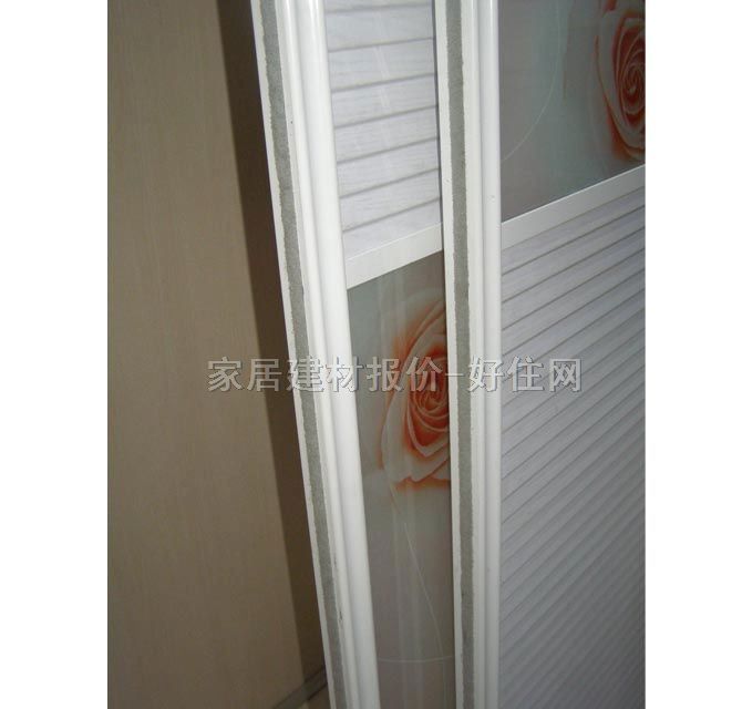 澳萊雅衣柜推拉門 中百葉門+強化玻璃 訂做